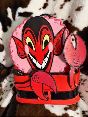 Loungefly Red & Black Powerpuff Girls Logo Bag